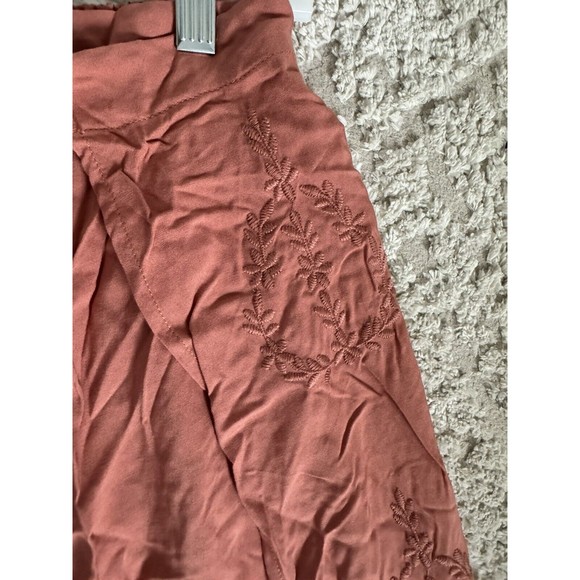 NWOT Lovestitch Women’s Wide Wrap Style Pants Tan Brown Small Rayon - Picture 13 of 14